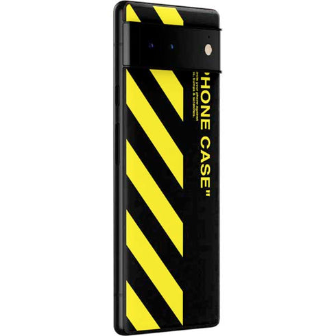 Black and Yellow Stripes Google Pixel 6 Pro Skin
